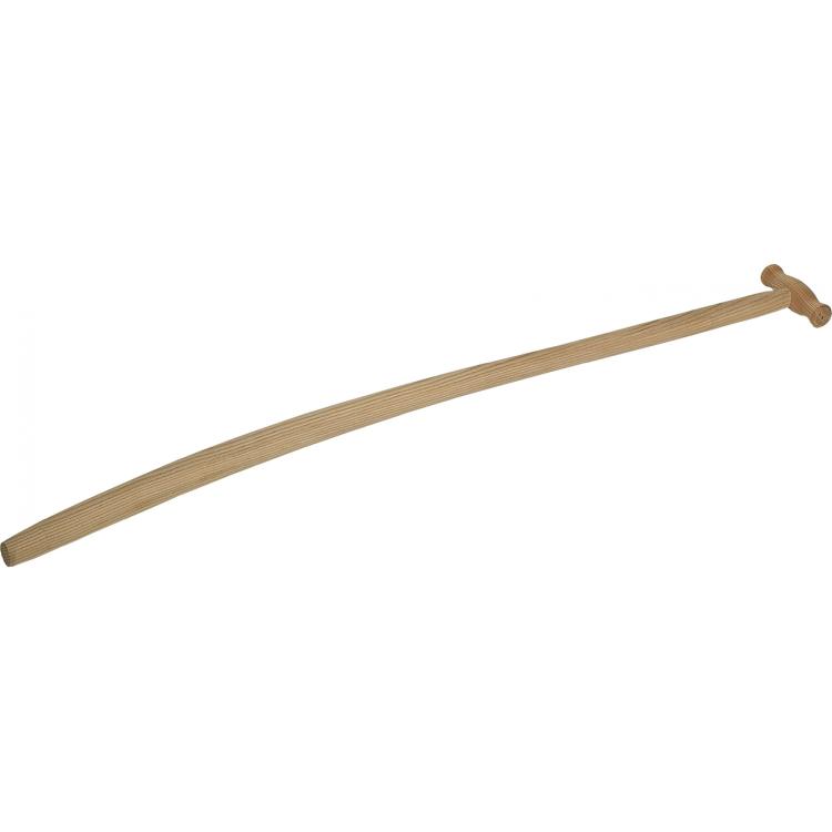 Schaufelstiel Eschenholz – gebogen, mit T-Griff, Längen 1100–1300 mm