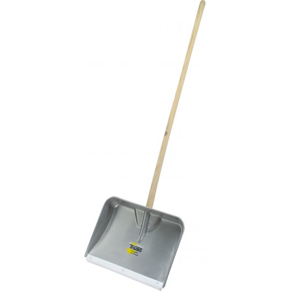 Schneeschaufel aus Aluminium, 46 / 56 cm breit, mit patentierter Gleitkante