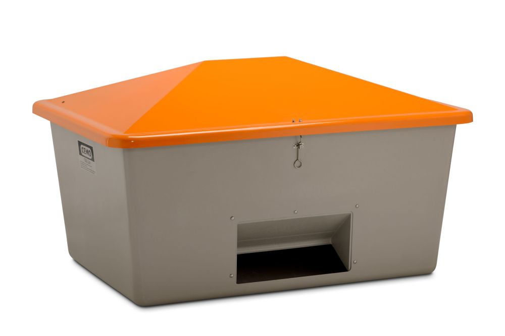 Cemo Streugutbehälter, mit Öffnung zur Streugutentnahme, 1500 Liter Inhalt